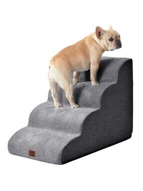 Dog Stairs Ramp Pet Steps Non Slip Foam Steps For Bed Couch Small Dogs Cats